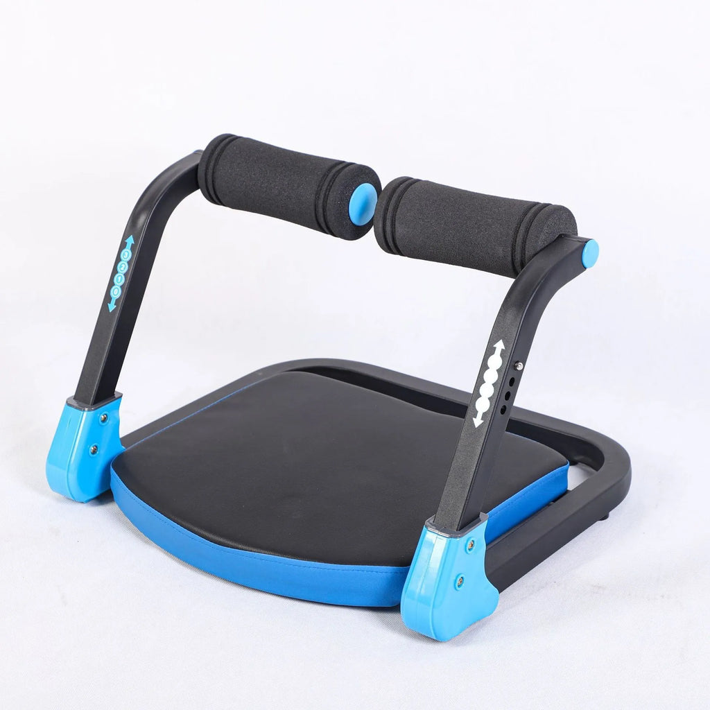 Mini abdominal fitness device in sky blue colour for home, office and outdoor use