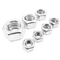 304 stainless steel thickened hexagon nut with metric thread, M6 to M56 size range