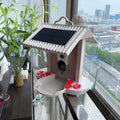 Intelligent feeder with AI bird identification, 160 degree wide angle lens, and infrared night vision