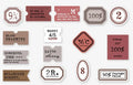 Mini Label Series Retro Hand Account DIY Decoration Base Paper 45 Sheets, specialty paper, 62x45mm, four-colour printing, kraft paper box