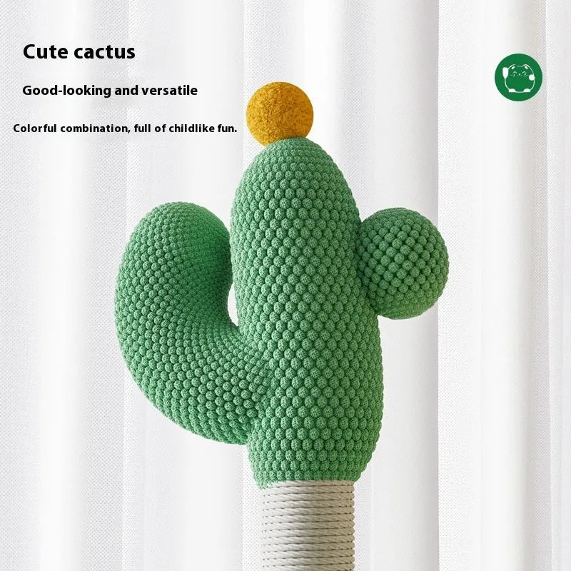 Large cactus cat climbing frame made from density plate in pastoral style with two size options