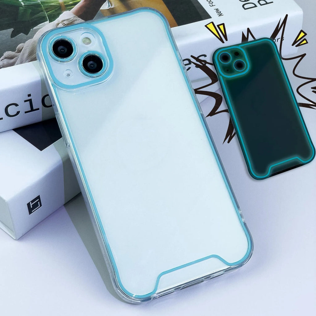Glow in the dark soft TPU iPhone case in multiple colours for iPhone 14, 13, 12, and 11 models