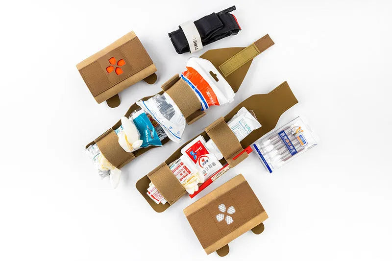 Outdoor Supplies Camouflage Tactics nylon first-aid kit in CP camouflage colour, size TB1384