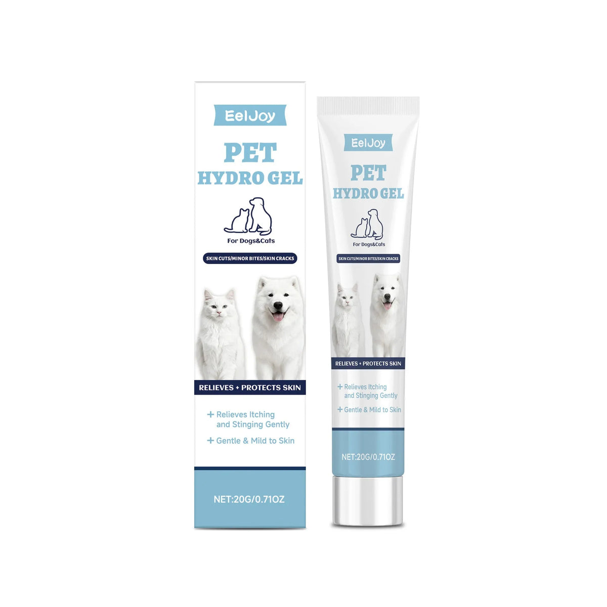 20g pet hydro gel tube for soothing skin and paw care on dogs and cats