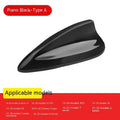 BMW shark fin antenna cover replacement in carbon fibre pattern and piano black finish options.
