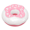 TPR rubber donut-shaped dog toy with textured cleaning surfaces in pink, chocolate brown or yellow colours