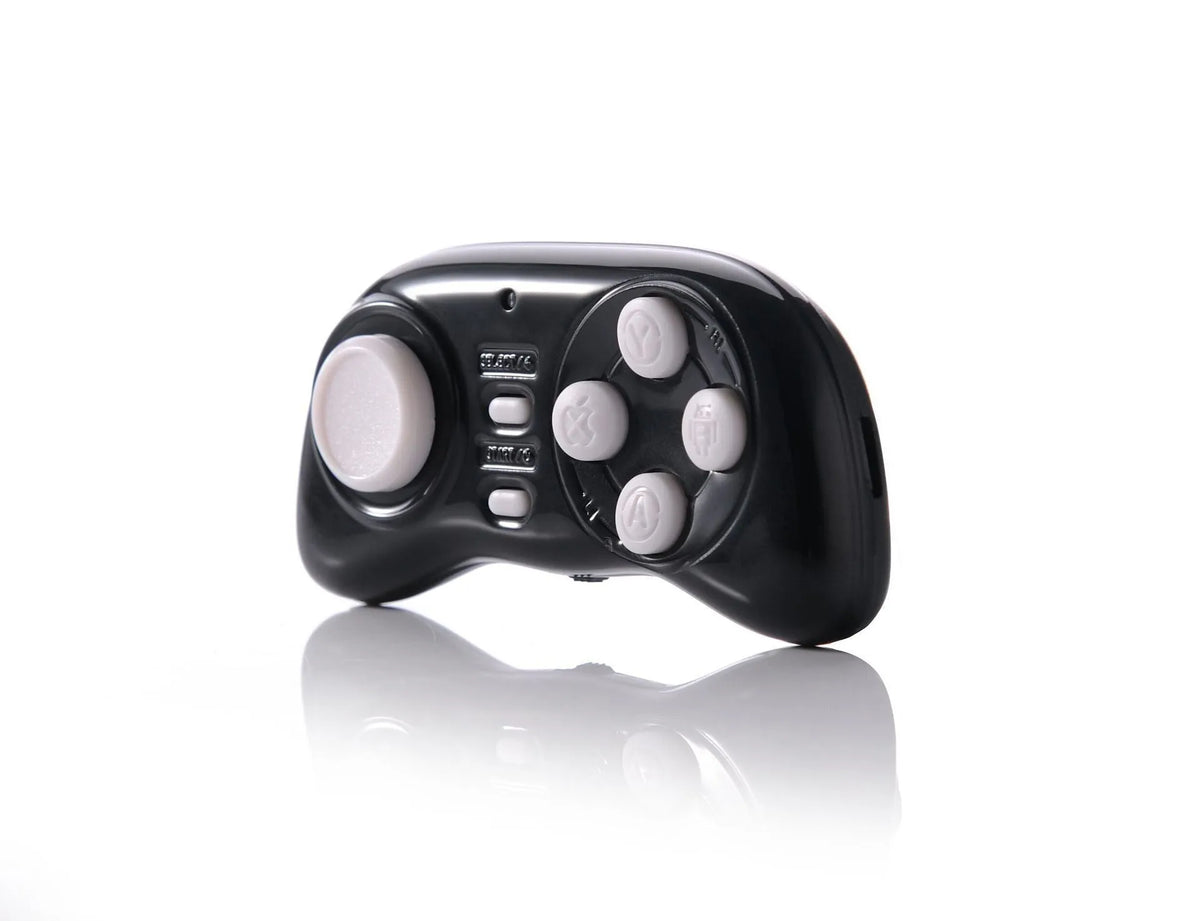 Smart Handle 608 mini Bluetooth gamepad in black or white, 75 x 34 x 18 mm, for Android iPhone PC