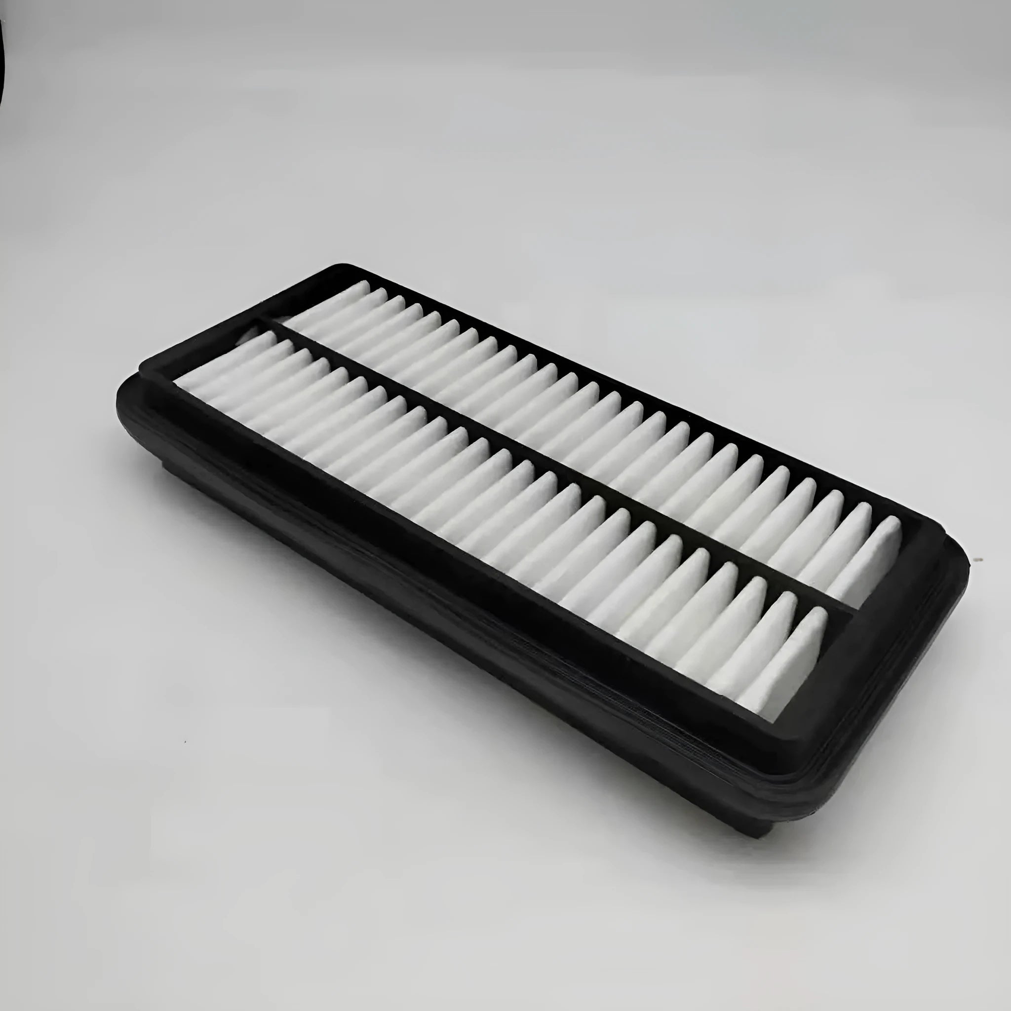 Black car air filter for Modern vehicles with 256mm x 113mm dimensions