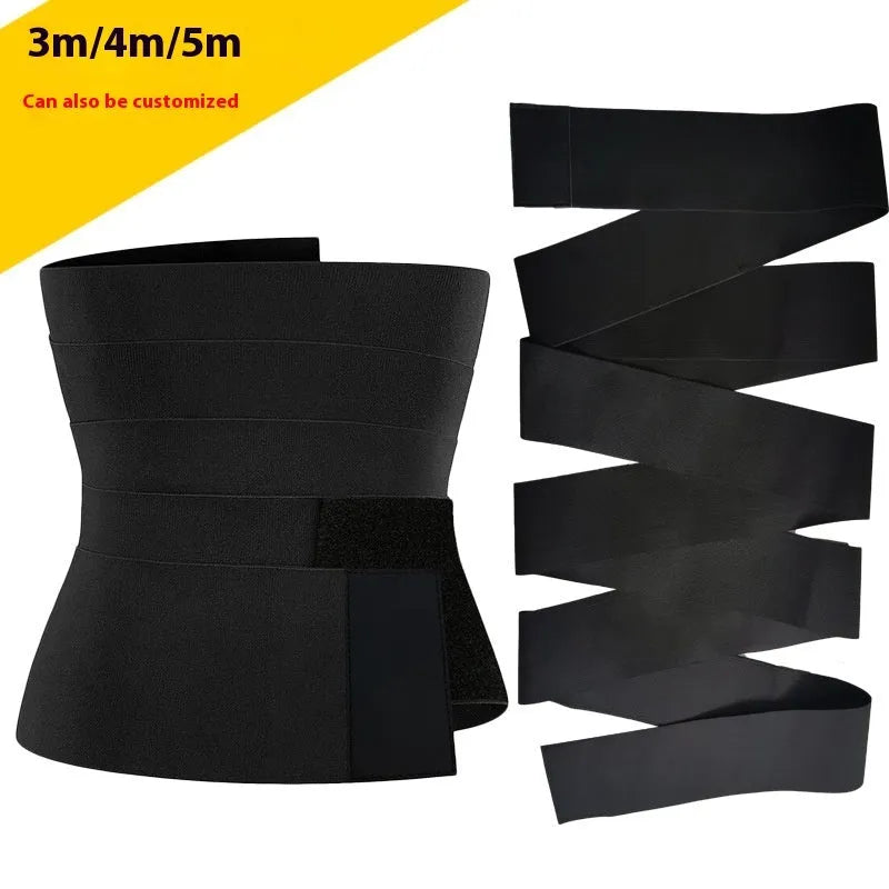 Women's free size waist trainer exercise belt shown in 10cm width with multiple length options.