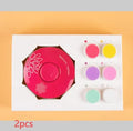 Baby electric nail polisher set with red ABS plastic body and grinding heads for newborn nail care