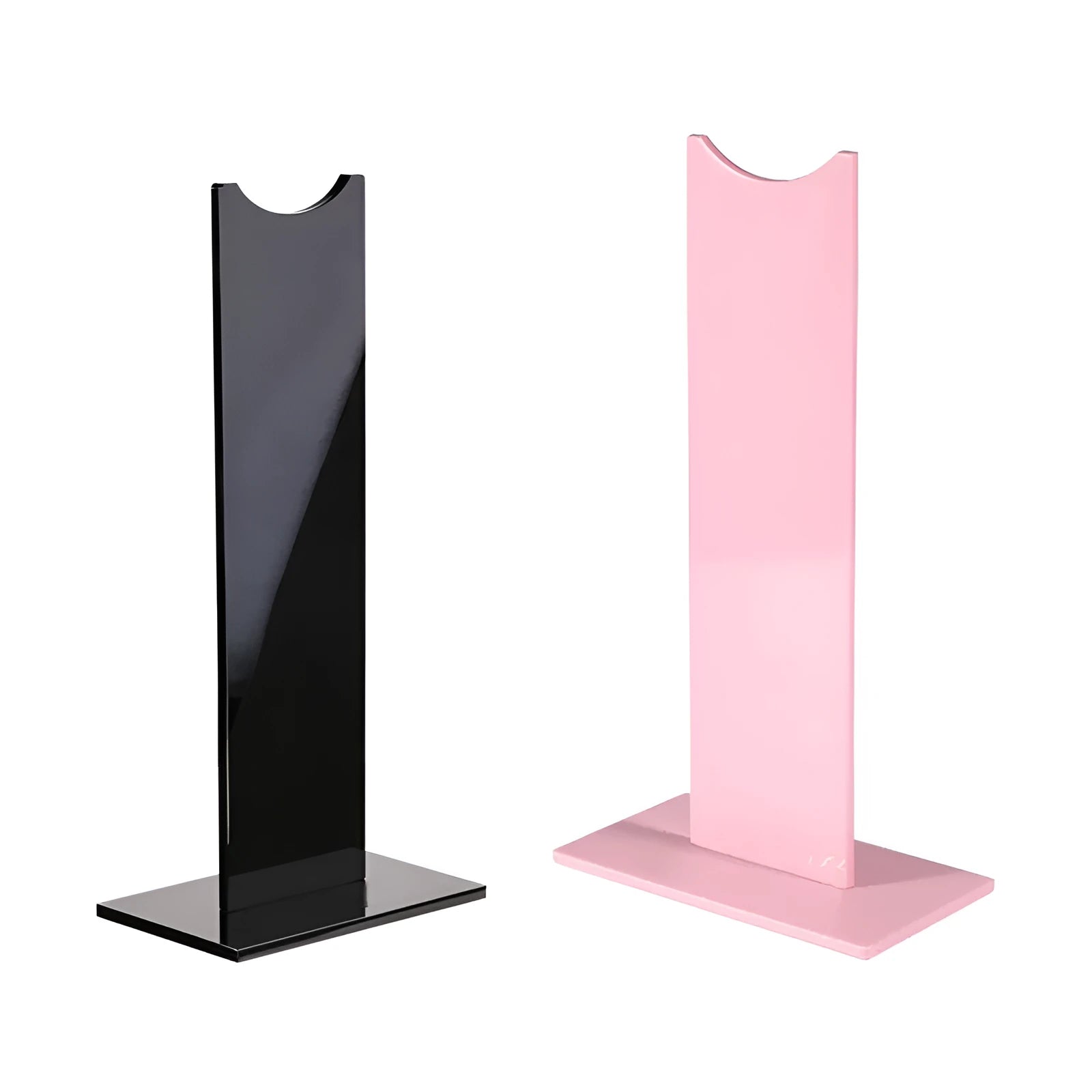 Detachable head-mounted headset bracket stand on a non-slip silicone base.