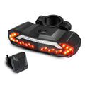 Bike smart brake taillight with USB charging, alarm and LED, waterproof PC, 125 x 49 x 29mm