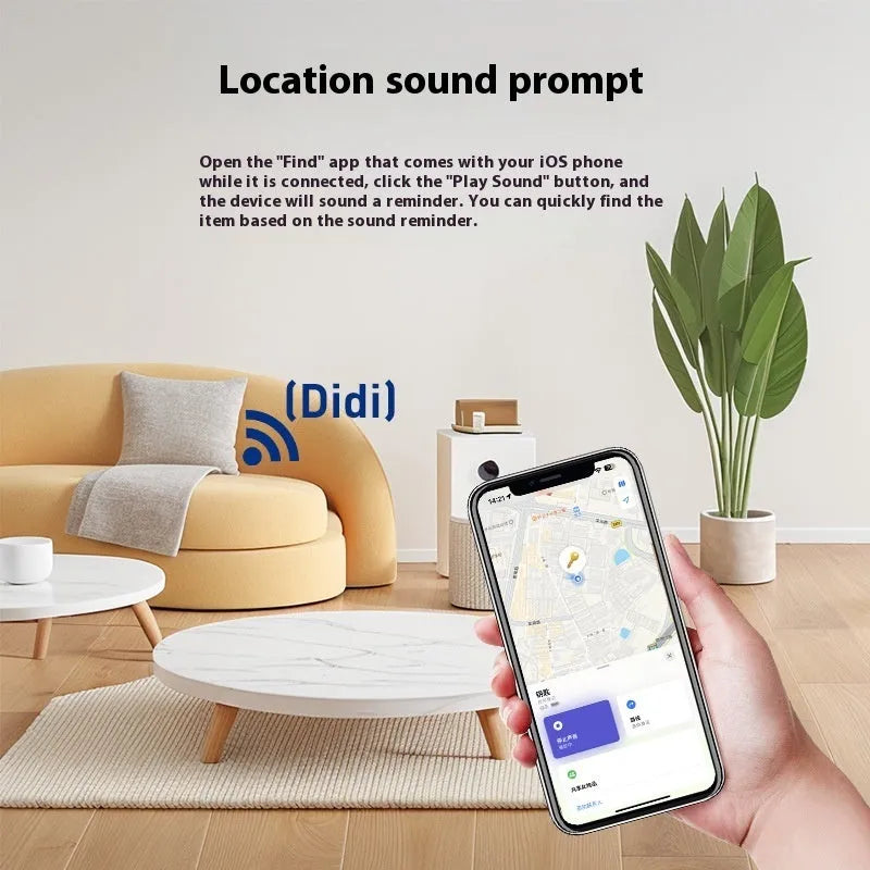 Black card-shaped pet tracking device with wireless charging and NFC capabilities