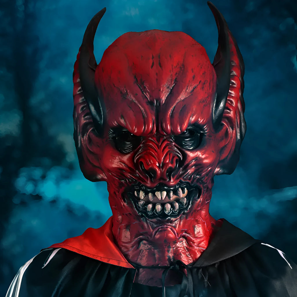 Red RP foam bat head cover mask for Halloween and carnival horror dress up