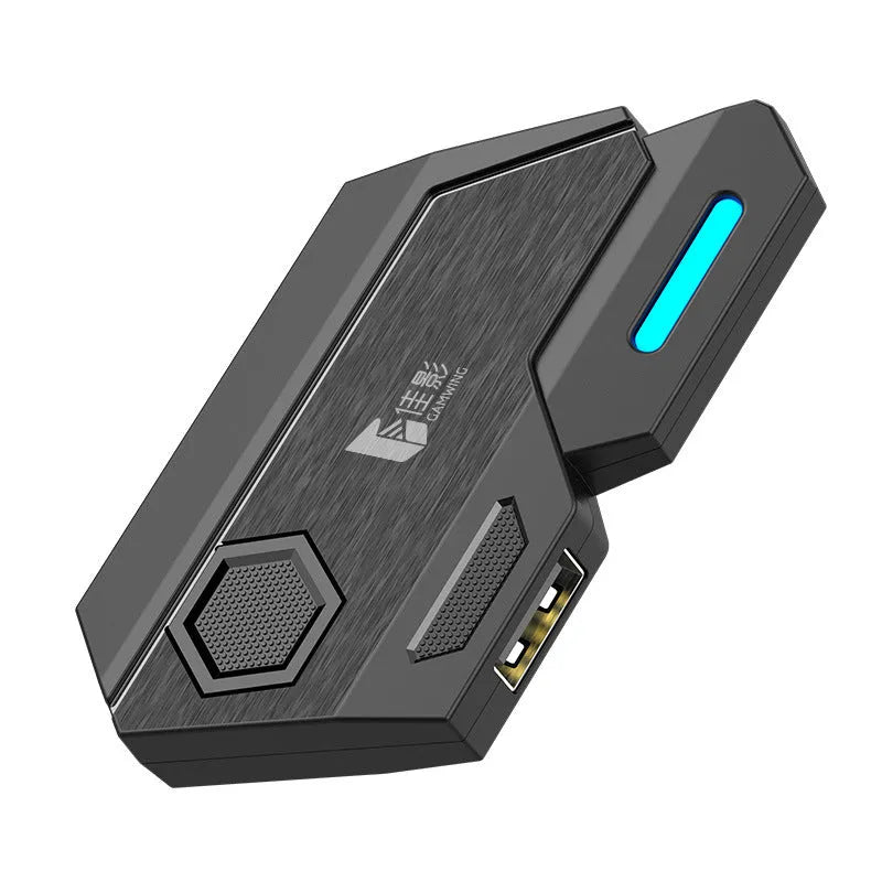 Gamwing Jiaying MIX series USB keyboard and mouse converter in official configuration suit.