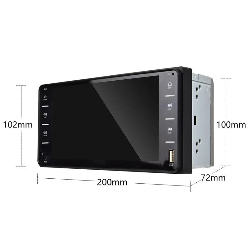 7 inch black car MP5 player touchscreen for Toyota Corolla with physical buttons