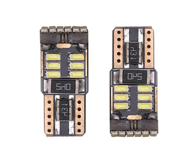 T10 12V automotive LED width indicator light white 6000K with PC board construction