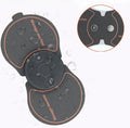 Mini electronic pulse massager, 25g, 13.7cm x 6.7cm x 1cm, for shoulder and neck, in black, blue, pink or white