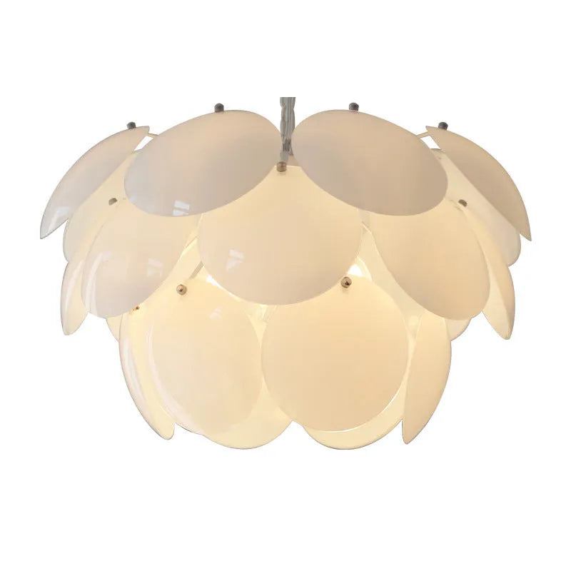 Round glass pine ceiling light in 45cm and 55cm diameters, 110V, for living room and bedroom