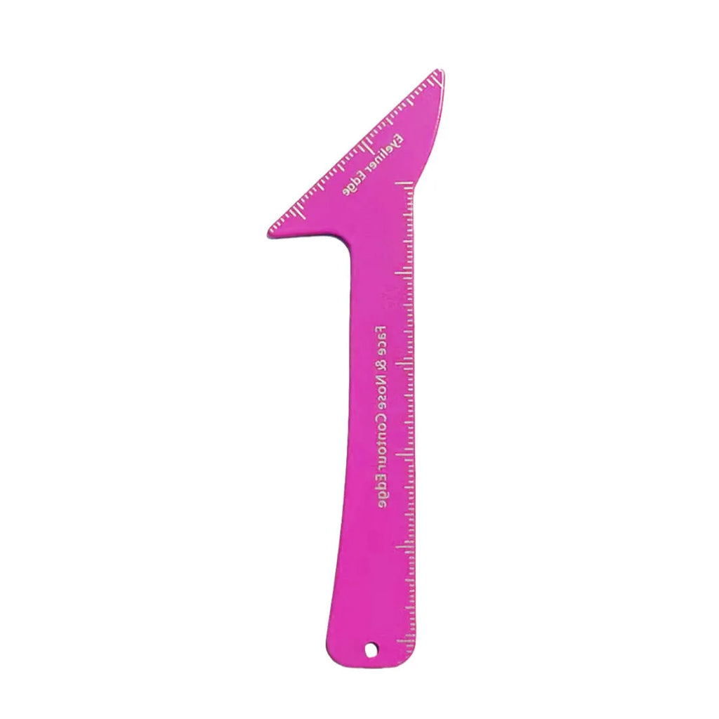 Reusable 3-in-1 eyeliner and contour stencil tool for hooded eyes in pink and LaserFX colours.