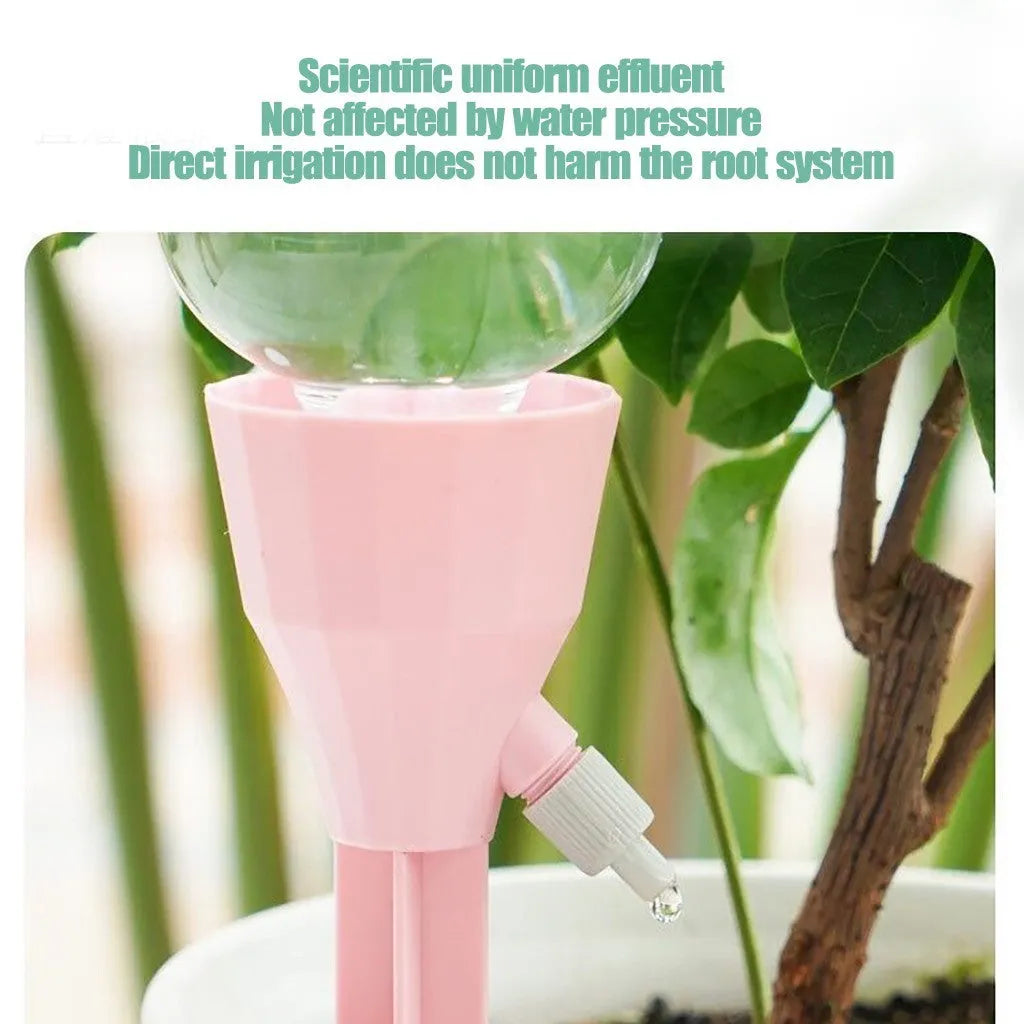 Automatic garden watering device, 16.5cm PP plastic plant dripper in white, pink or blue for flower pots