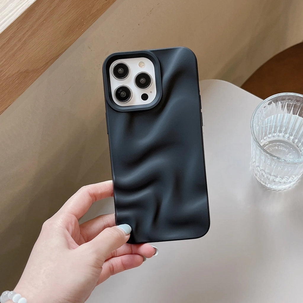 Matte TPU iPhone case with anti-fingerprint back cover in frosted colours