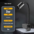 Mini LED aquarium light with clip-on mounting for small 15-40cm fish tanks