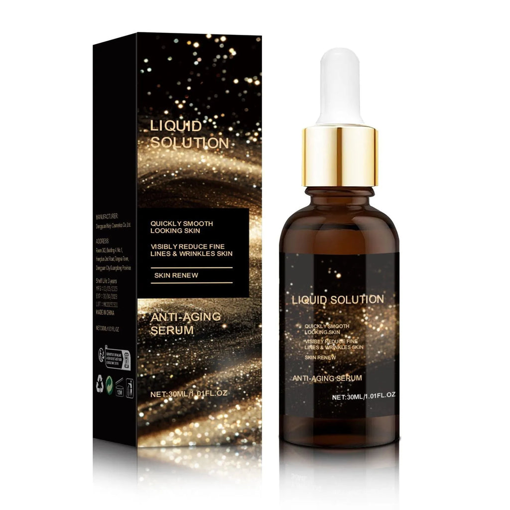 30 ml facial moisturising solution bottle with hyaluronic acid for delicate skin care