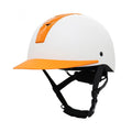 Super light equestrian helmet in bright black, silver pink, white orange, or silver black colour