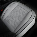 Napa leather car seat cushion cover in beige with hemming edges and sponge packing for vehicle interior