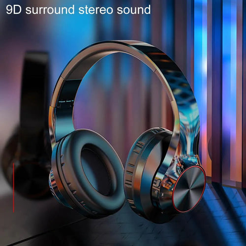 A11 wireless Bluetooth headset in blue or white colours with bilateral stereo design and head-mounted style