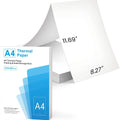 A4 thermal printer paper white sheets in folding paper bag or colour box packaging options