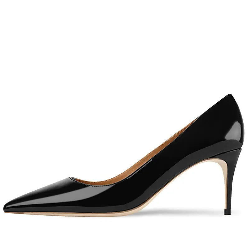 Women's nude pointed toe high heel mules with lace-up detail and soft rubber sole