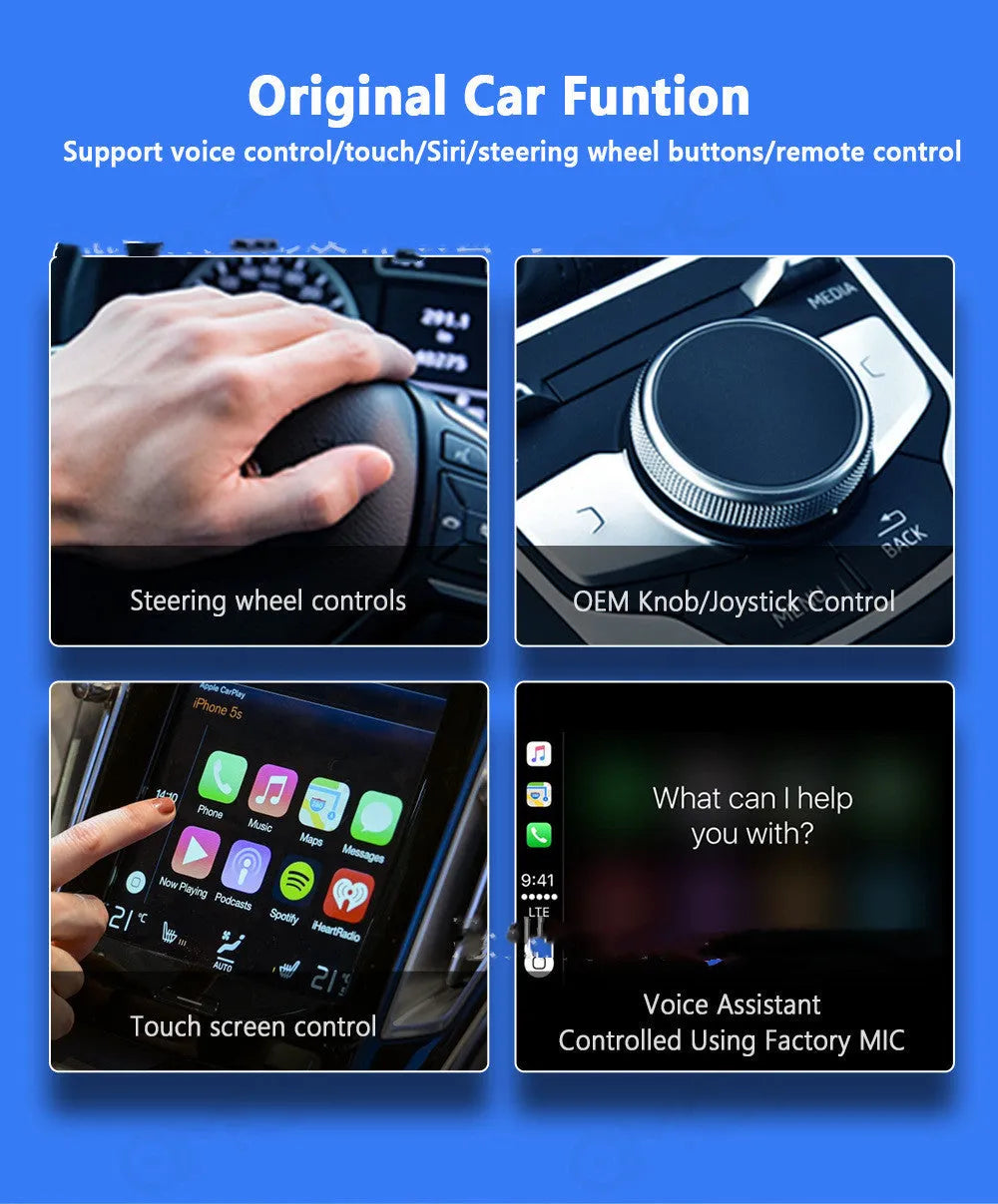 Black car GPS navigation screen with 9 inch capacitive touch display for vehicle dashboard
