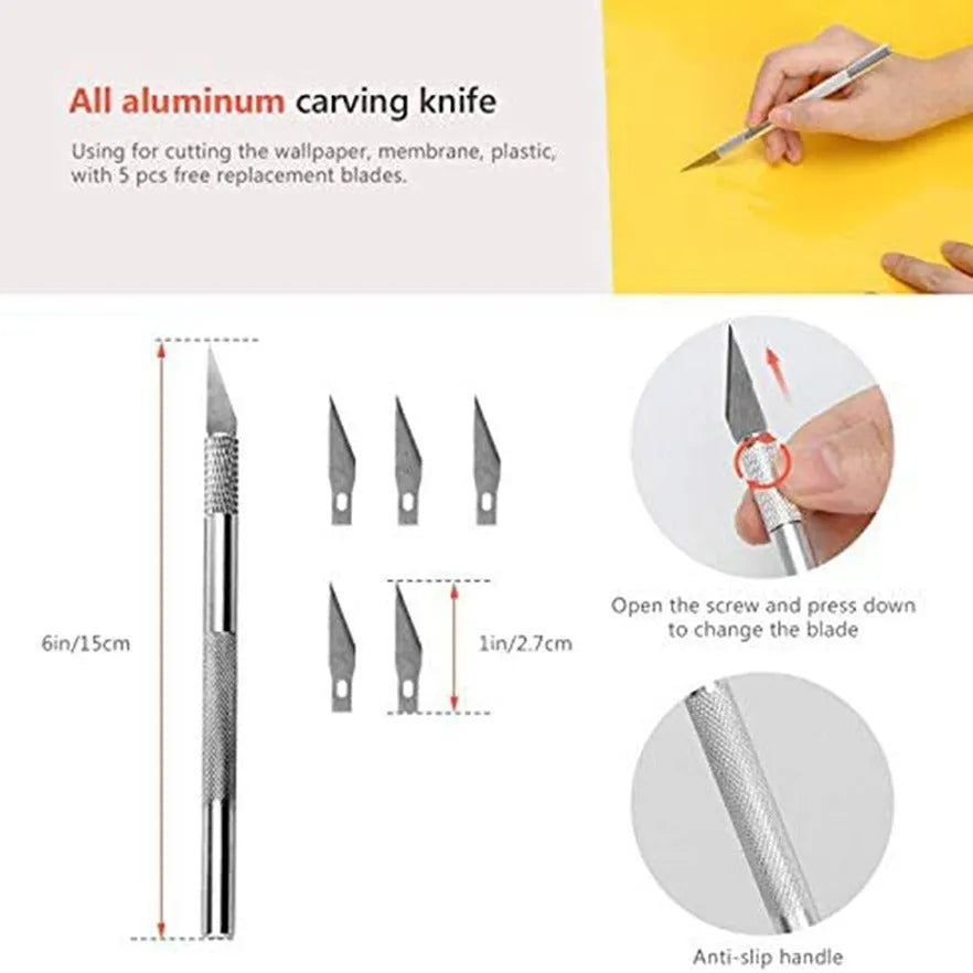Plastic car film smoothing tool set for automotive window tint and vehicle wrap installation