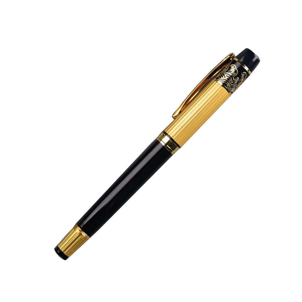 VITNAT metal ballpoint pen with hollow pattern, 0.5mm point and black ink for office, school or business gift use