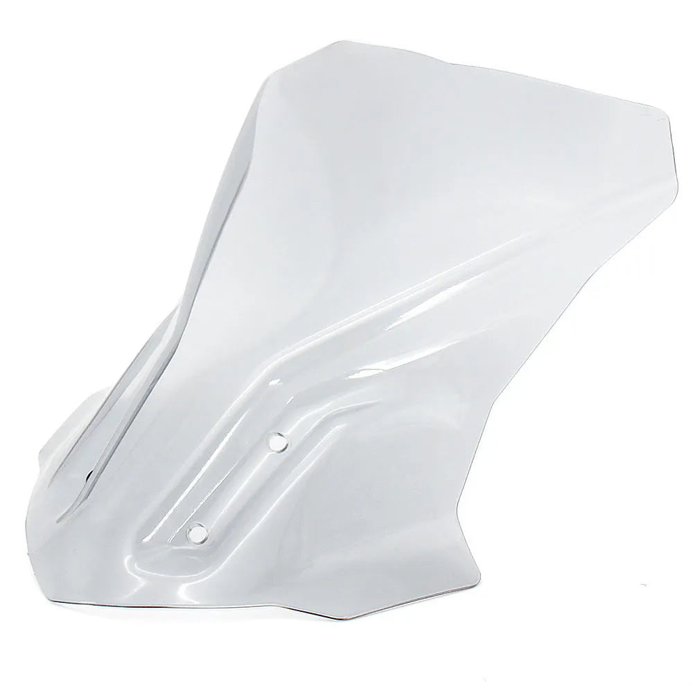 BMW G310GS motorcycle heightened windshield shroud in transparent grey