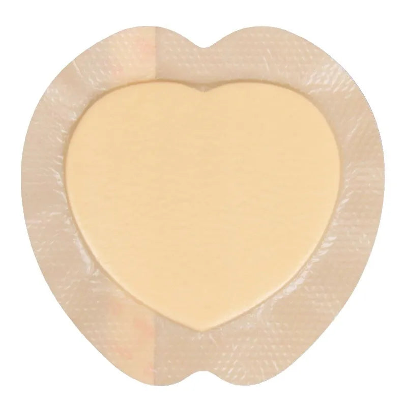Large skin colour silicone gel foam bedsore and pressure relief dressing.