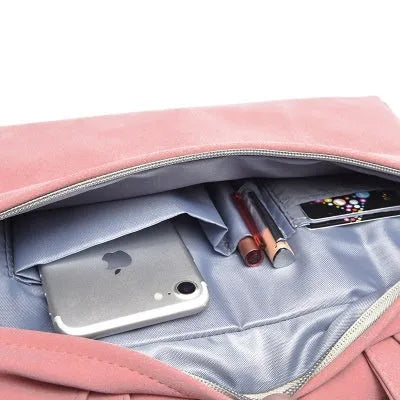 PU leather laptop bag for 13.3 inch MacBook Air with removable shoulder strap, available in black, dark grey, grey, pink