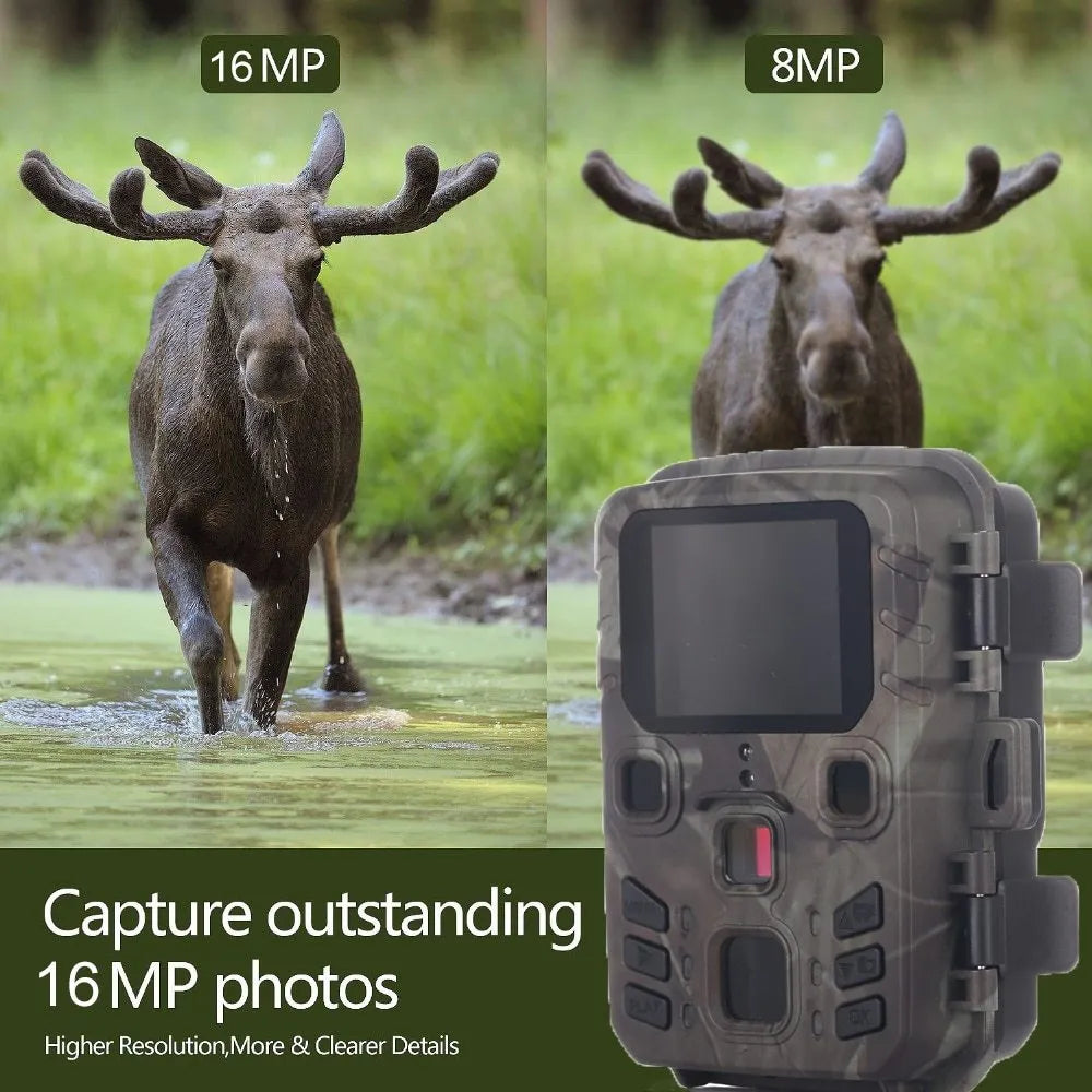 Black plastic infrared night vision monitoring device with TF card slot