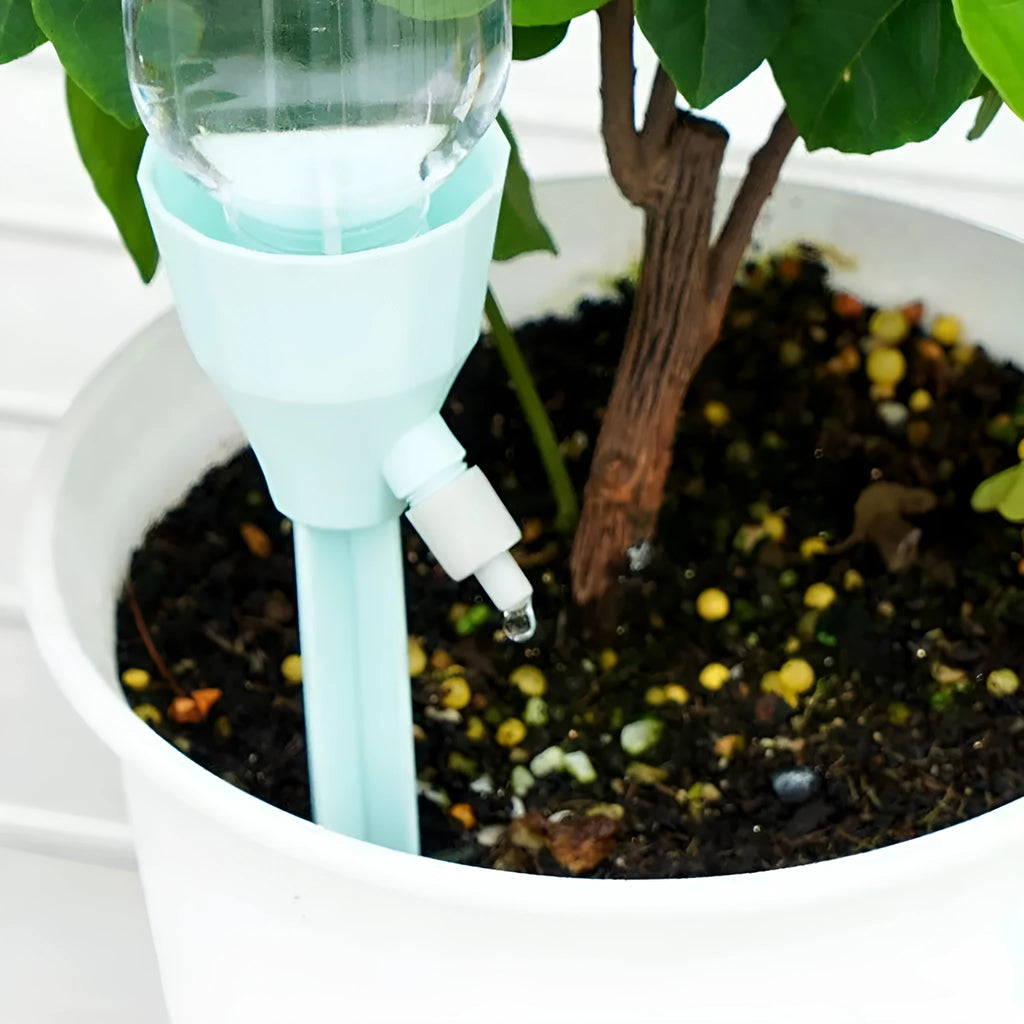 Automatic garden watering device, 16.5cm PP plastic plant dripper in white, pink or blue for flower pots