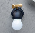 Black faucet night lamp with LED induction and USB charging, 10cm x 8cm x 6cm size