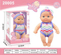 Vinyl baby figurine doll with movable limbs showing detailed facial features