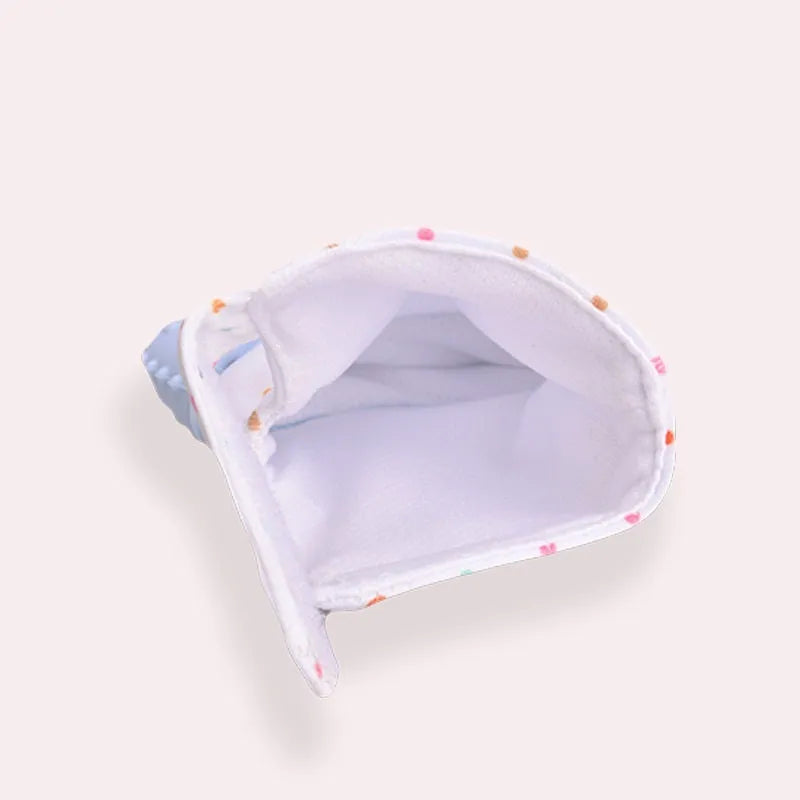Silicone baby teether gloves with Velcro strap in multiple colour options for infants 3-12 months