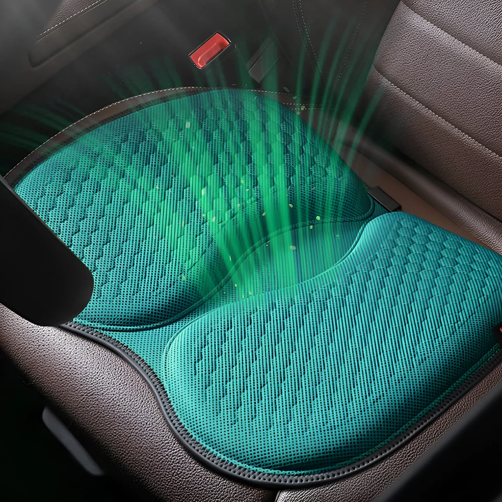 Honeycomb gel car seat cushion breathable cold pad in one of six colours.
