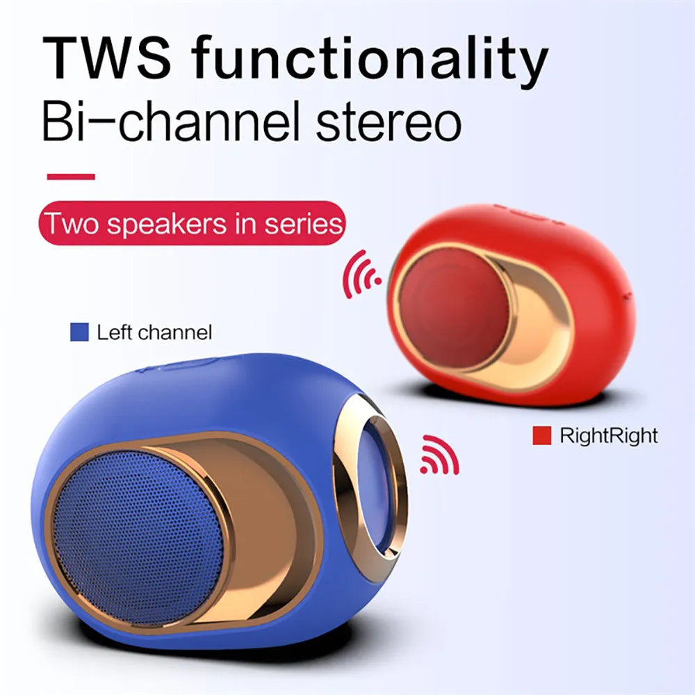 X6 Bluetooth speaker subwoofer wireless in black with front grille and control buttons