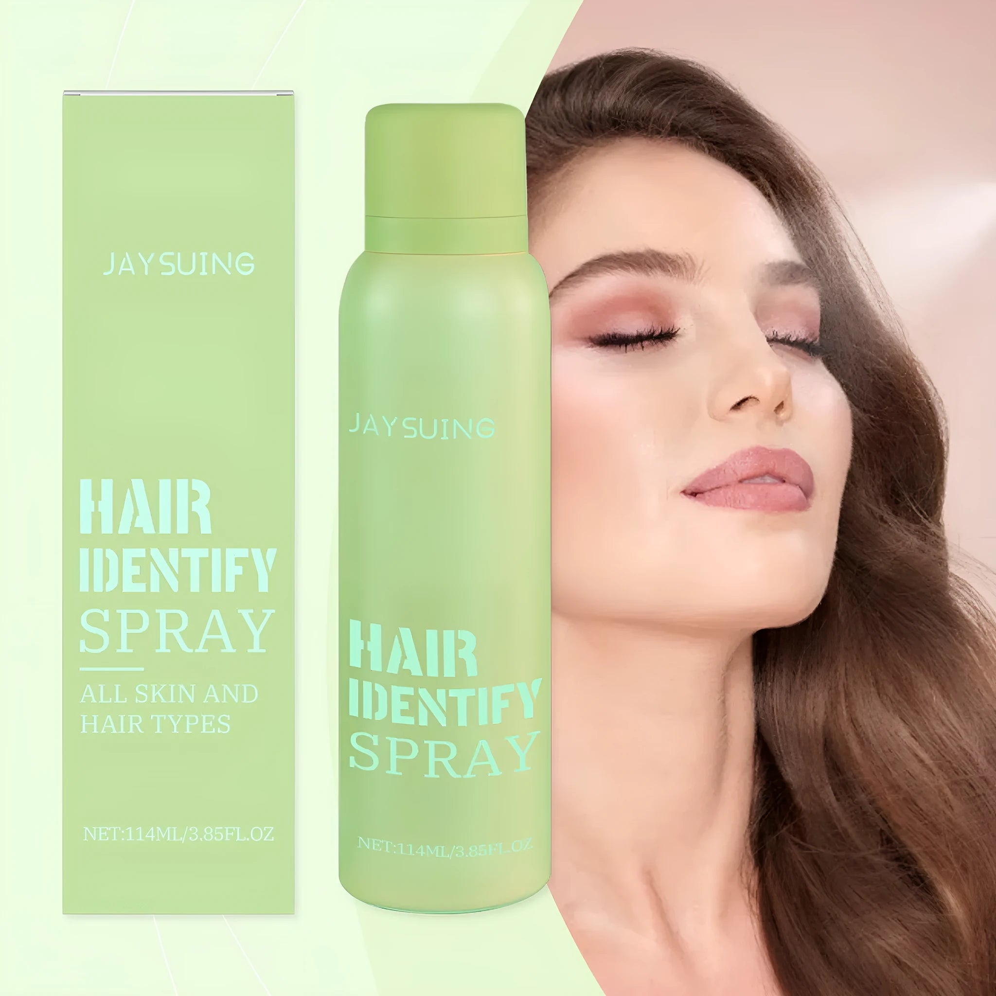 114ml bottle of facial hair recognition spray with botanical root extracts