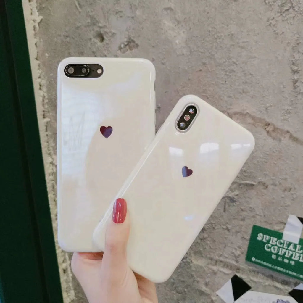 Blue light filtering mobile phone case for iPhone models in simple back cover design