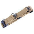 MS4 black tactical nylon multifunctional strap rope shown at full 150 cm length.