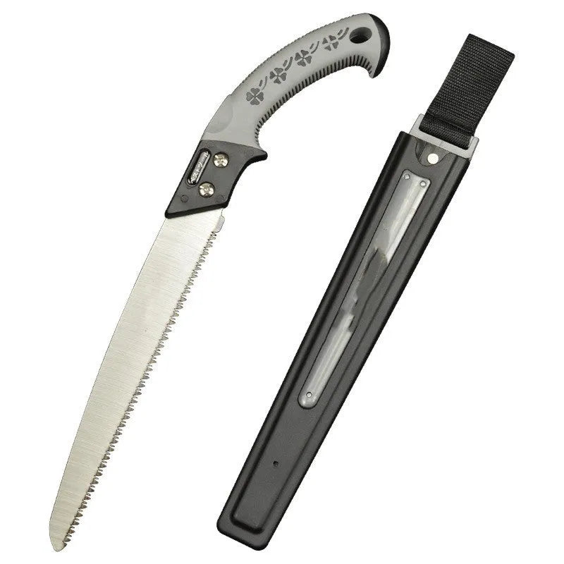 460mm Japanese-style two-tone waist saw with 1.2mm blade for tree sawing and woodworking